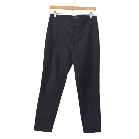Ralph Lauren Black Label Pants Womens 6 Trouser 29x28 Zip Ankle Classy Dressy - Picture 1 of 11